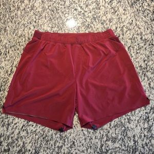 Lululemon Surge Shorts 6” Liner Red